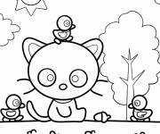 Coloriage et dessins gratuit Chococat Kawaii à imprimer