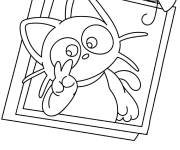 Coloriage Chococat pour maternelle