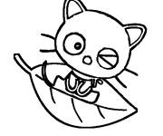 Coloriage et dessins gratuit Chococat se profite de son temps à imprimer