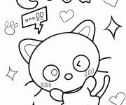 Coloriage et dessins gratuit Le mignon Chococat danse à imprimer