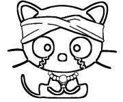 Coloriage Silhouette Chococat