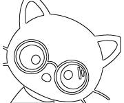 Coloriage Visage de Chococat