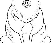 Coloriage Beta Wolf du Cigognes et Compagnie