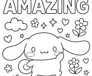 Coloriage Affiche Cinnamoroll pour enfant