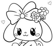 Coloriage Cinnamorol fashionista mignonne