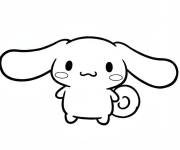 Coloriage Cinnamoroll avec le queue boucl&eacute;e