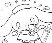 Coloriage Cinnamoroll comme infirmi&egrave;re