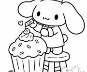 Coloriage Cinnamoroll comme un boulanger