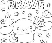 Coloriage Cinnamoroll confiant