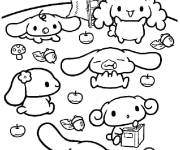 Coloriage Cinnamoroll dans la nature