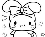 Coloriage Cinnamoroll en d&eacute;fil&eacute;
