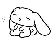 Coloriage Cinnamoroll en pleurant