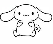 Coloriage Cinnamoroll en pose des pattes