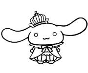 Coloriage et dessins gratuit Cinnamoroll en tenu du roi à imprimer