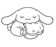 Coloriage Cinnamoroll magnifique se repose