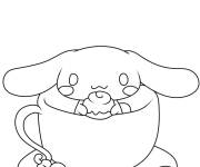Coloriage Cinnamoroll mignon dans une tasse