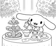 Coloriage Cinnamoroll pour les fans de sucreries