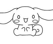 Coloriage et dessins gratuit Cinnamoroll sourit à imprimer