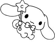 Coloriage et dessins gratuit Cinnamoroll tenant une baguette magique à imprimer