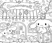 Coloriage Confiserie de Cinnamoroll