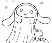 Coloriage D&eacute;guisement de Cinnamoroll pour la f&ecirc;te de 31 octobre