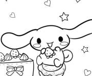 Coloriage F&ecirc;te de d&eacute;gustation de Cinnamoroll