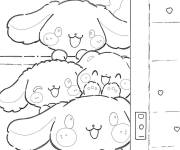Coloriage Joyeux amis de Cinnamoroll