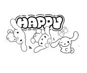 Coloriage Joyeux Cinnamoroll