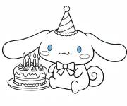 Coloriage L'anniversaire de Cinnamoroll
