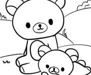 Coloriage L'ourson Rilakkuma