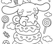 Coloriage La tour sucr&eacute;e de Cinnamoroll