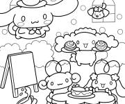 Coloriage Le caf&eacute; des Cinnamoroll