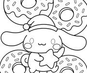 Coloriage Le festin sucr&eacute; de Cinnamoroll