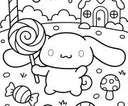 Coloriage Le monde sucr&eacute; de Cinnamoroll