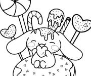 Coloriage Paradis des bonbons sucr&eacute;s Cinnamoroll