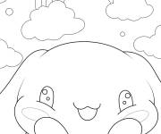 Coloriage Portrait de Cinnamoroll style anime