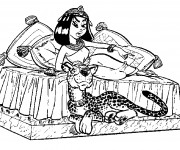 Coloriage et dessins gratuit Cleopatre à imprimer à imprimer