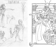 Coloriage Cleopatre la légende