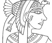 Coloriage Cleopatre La reine égystienne