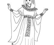 Coloriage Costume de Cléopâtre