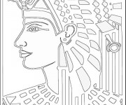 Coloriage et dessins gratuit Le dessin de Cleopatre à imprimer