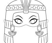 Coloriage Masque de Cl&eacute;op&acirc;tre