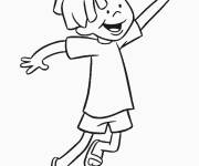 Coloriage et dessins gratuit Charley de dessin anim&eacute; Clifford à imprimer