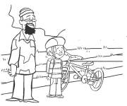 Coloriage et dessins gratuit Charley et Sam de Clifford à imprimer