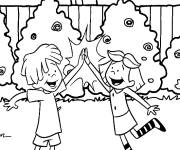 Coloriage et dessins gratuit Charlie et Emilie du Clifford à imprimer