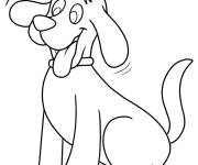 Coloriage Chien Clifford simple