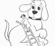 Coloriage et dessins gratuit Clifford avec Docteur Dihn à imprimer