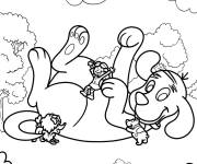 Coloriage Clifford dessin anim&eacute; pour les petits