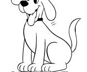 Coloriage Clifford le chien rouge de dessin animé