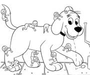 Coloriage et dessins gratuit Clifford NFL à imprimer